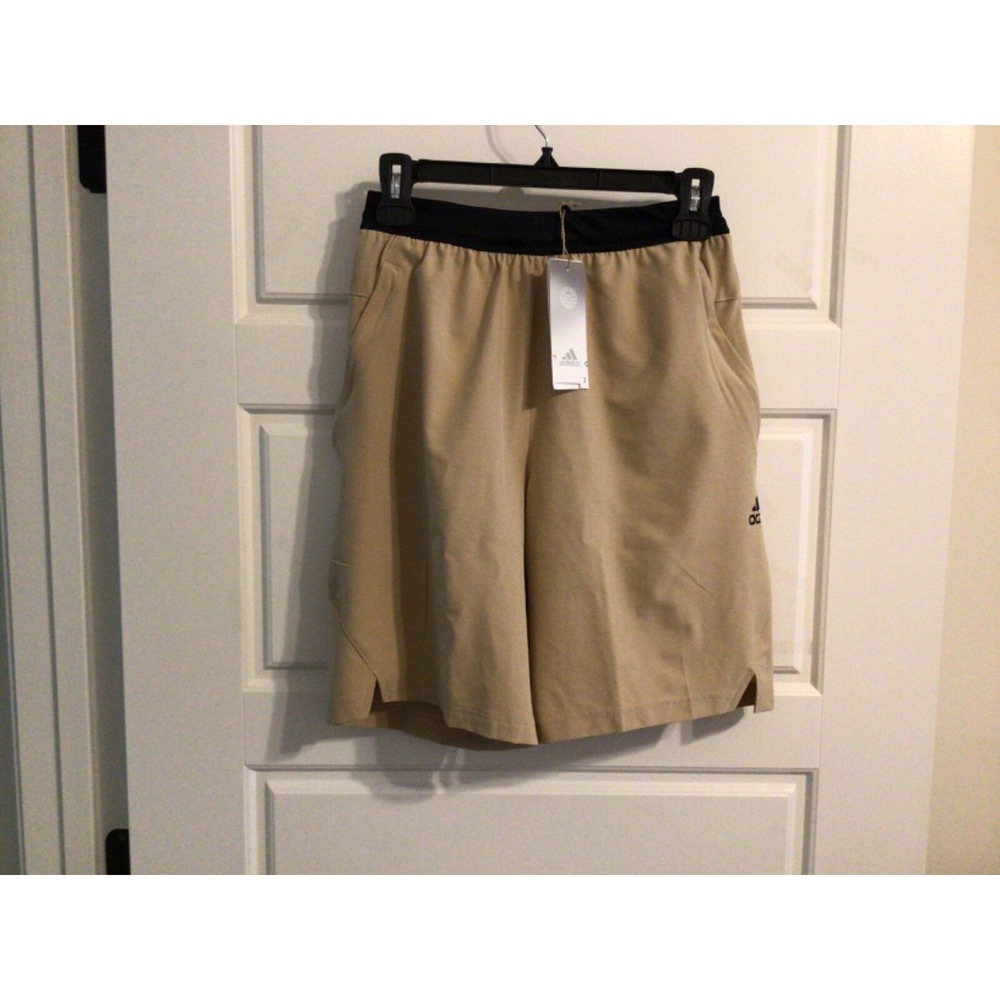Men Adidas Aeroready Axis Woven 3.0 Shorts Beige Size XS HS8709